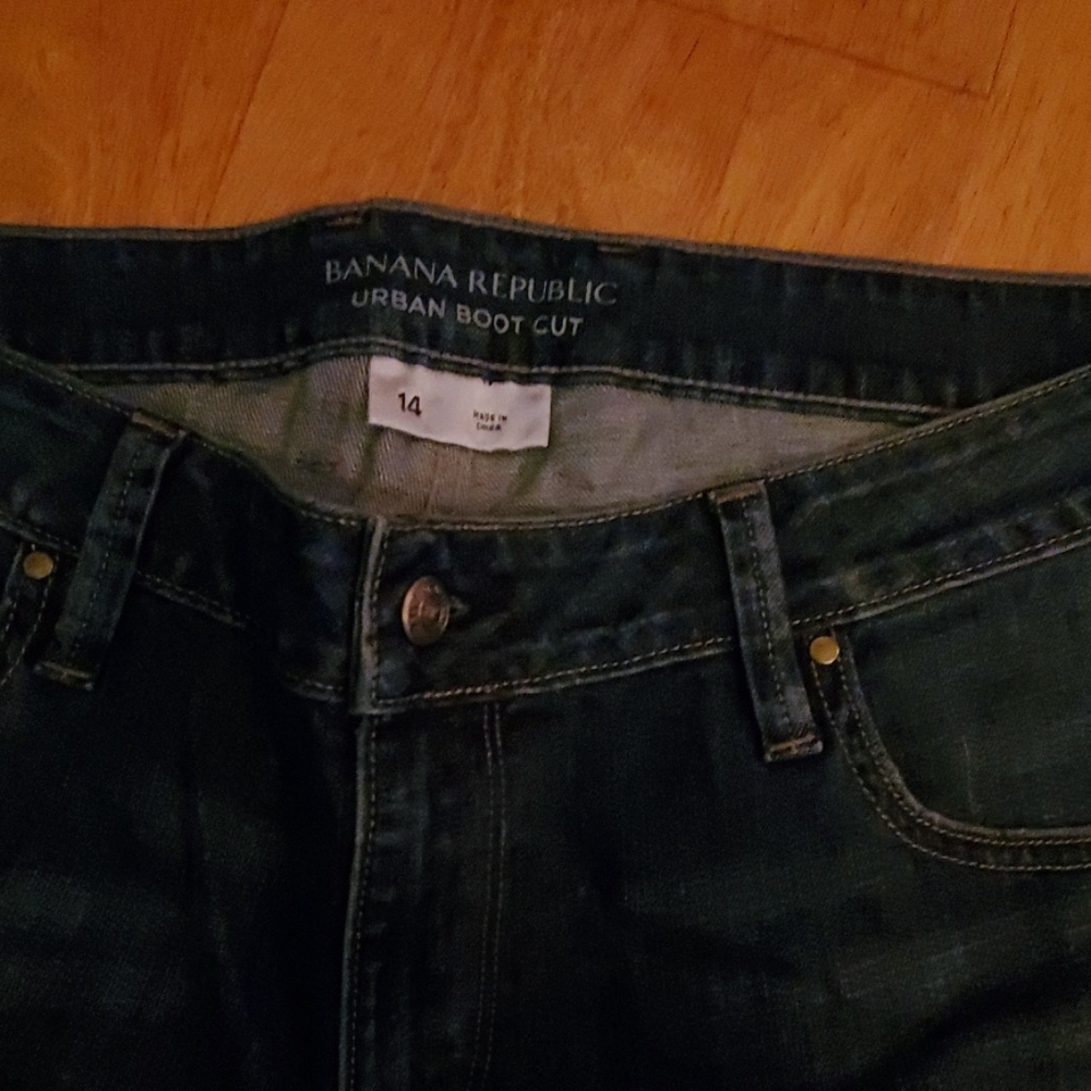 NWT Banana Republic Boot Cut Jean's 14 - Picture 3 of 4